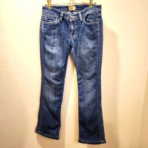 Antik Denim Stylish Blue Boot Cutb Jeans Size 26